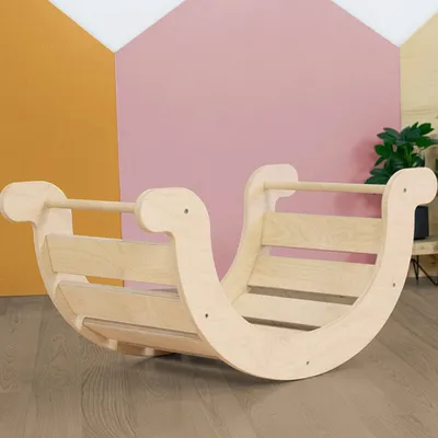 Produktbild von Children's Montessori Balance Swing YUPEE - Natural decor