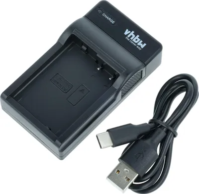 Produktbild von vhbw USB-C Ladegerät kompatibel mit Panasonic Lumix DMC-GX8A, DMC-GX8H, DMC-GX8K Kamera - Ladeschale + USB-C Kabel Ladeanzeige