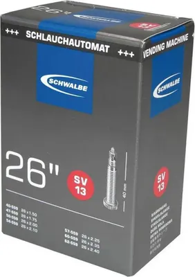 Produktbild von Schwalbe Schlauch SV13 in Folie 26x1.50-2.40\" 40/62-559 SV 40mm