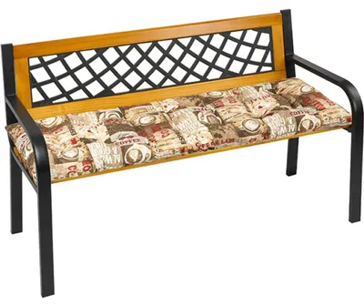 Immagine prodotto di Panchina trapuntata - 40x120 cm - Marrone,Rosso
