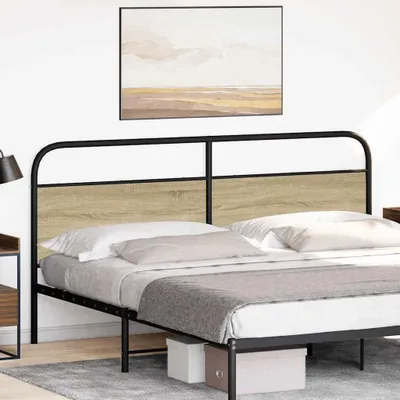 Produktbild von vidaXL Ersatz-Kopfteil Sonoma-Eiche 180 cm Stahl und Holzwerkstoff