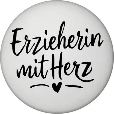 Produktbild von Erzieherin mit Herz Magnet für Pädagogen