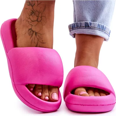 Produktbild von Plateau-Hausschuhe aus leichtem Schaumstoff für Damen Fuchsie Milton 36