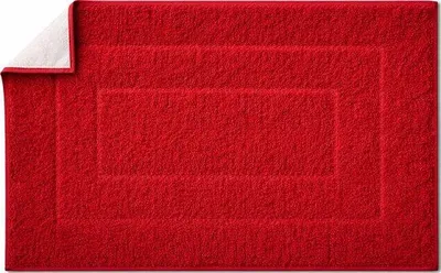 Immagine prodotto di Tappetino antiscivolo per il bagno Unyqoos® 50x80 cm – 100% poliestere, altamente assorbente e ad asciugatura rapida, morbido tappetino per doccia/WC, colore rosso