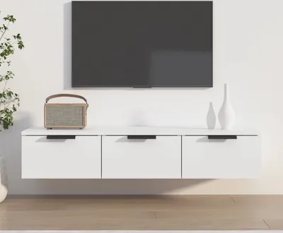 Immagine prodotto di The Living Store Armadio a muro Bianco 102x30x20 cm Materiale legno