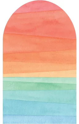 Produktbild von Vorgekleisterte Vliestapete mit großflächigen Wandbildern – Regenbogenbogen – 150 x 90 cm