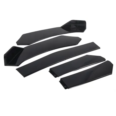 Obrázek produktu pro Saluaqui Universal Front Bumper Lip Body Kit 5ks - Premium -Abs Splitter Spoiler Diffuser Canard Protector fr Car Enhancement Style & Protection