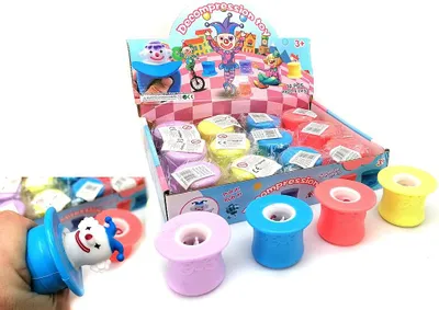 Zdjęcie produktu dla Gniotek Antystresowy Wyciskany 12Szt Clown