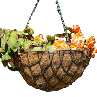 Produktbild von Pflanzeinlage für Pflanzkörbe und Blumenampeln 35cm Kokos-Einleger Kokosfaser