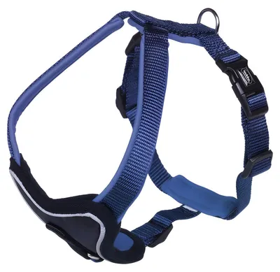 Produktbild von Nobby 80733-06, Hund, Halftergeschirr, M-L, Schwarz, Blau, Nylon, Einfarbig