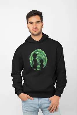 Produktbild von D&B Uni Hoodie MO00047 Rick And Morty Schwarz-Größe M