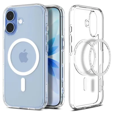 Produktbild von Spigen Ultra Hybrid MagSafe Hülle für iPhone 17 - Transparent Weiß
