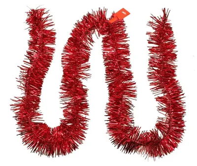 Image de Guirlande décorative de Noël, 10 mètres, couleur argentée, brillante, en métal, pour décoration intérieure, à suspendre, lot de 5