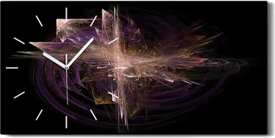 Produktbild von Dekor Leinwand Uhr Wandbilder 60x30 kunst Modern fraktales Kunst - weiße Hände
