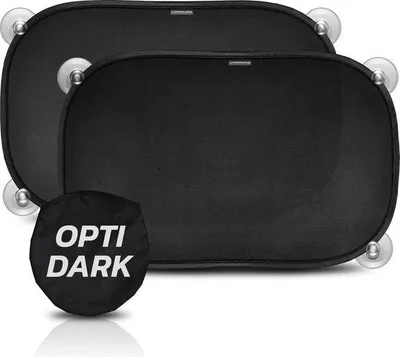 Produktbild von Famanu Sonnenschutz Auto 51 x 31 cm mit UV-Schutz - 2 Stück selbstklebende Sonnenblenden für Kinder