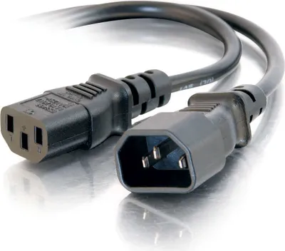 Image de C2G 81137 câble électrique Noir Coupleur C13 Coupleur C14