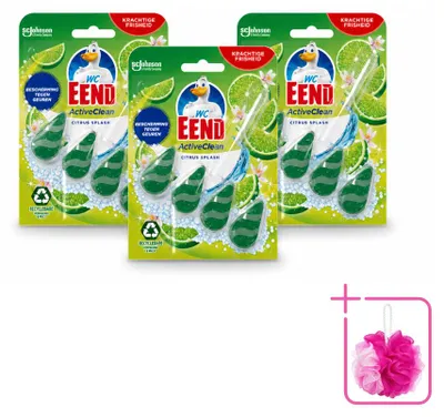 Produktbild von 3 x WC Eend Toiletblok Active Clean Citrus 38 g - Sparpackung - 3 Stücke