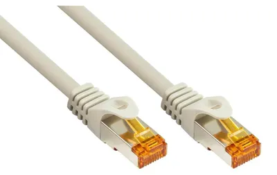 Produktbild von Cat 7 RJ45 Patchkabel TPE 0,15m Grau S/FTP – Hochwertiges Netzwerkkabel
