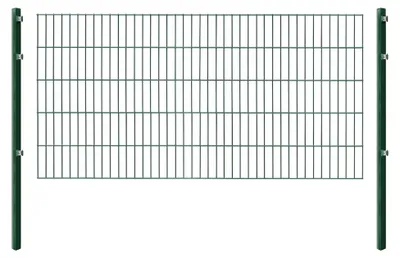 Produktbild von Stabmattenzaun, H 100 cm, grün, 10-50m - inklusive Pfosten - Komplettset (10 m)