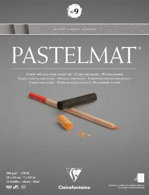 Image de Clairefontaine Pastelmat n° 9 18 x 24 12 feuilles 360 g 96213C