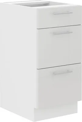 Obrázok produktu pre Kuchynská skrinka so šuplíkmi LAJLA - šírka 40 cm, biela