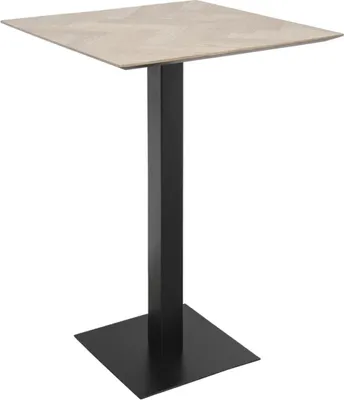 Produktbild von Casa Padrino Luxus Bartisch Naturfarben / Schwarz 70 x 70 x H. 101 cm - Gastronomie & Barmöbel