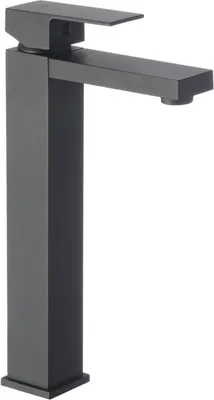 Produktbild von Hoher Waschtisch-Wasserhahn, stehender Badezimmer-Wasserhahn, schwarz