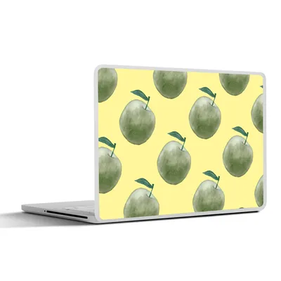 Produktbild von MuchoWow® Laptop Aufkleber Sticker Cover Äpfel - Grün - Muster 31x22.5 cm - Laptop-Deko