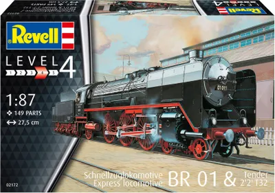 Zdjęcie produktu dla Model do sklejania Lokomotywa 1/87 Schnellzuglok BR 01