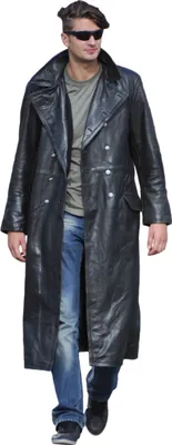 Produktbild von Mil-Tec OFFZ.LEDERMANTEL SCHWARZ 52
