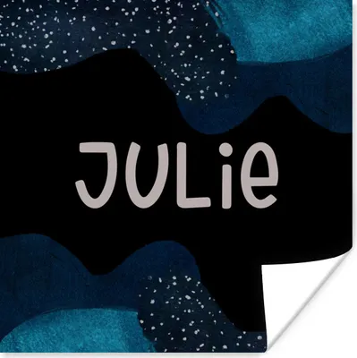 Produktbild von MuchoWow® Poster Julie - Pastell - Mädchen 100x100 cm - Babyzimmer