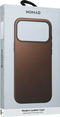 Zdjęcie produktu dla Nomad Modern Leather Case, brązowy - iPhone 17 Pro Max