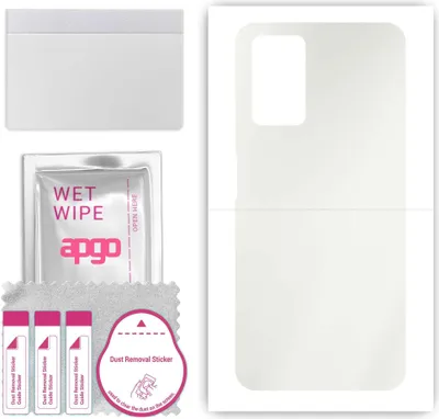 Produktbild von apgo Rückseite Schutzfolie, Matt, kompatibel mit Realme 9i, Hinten Hydrogel-Displayschutzfolie mit Positionierhilfe, kratzfest, einfache Montage