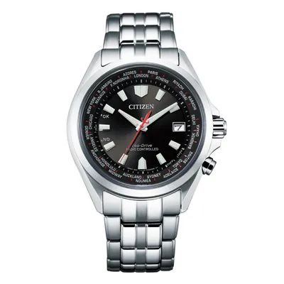 Produktbild von Citizen Uhr CB0220-85E ECO-Drive Funkuhr für Herren Stahl/Schwarz