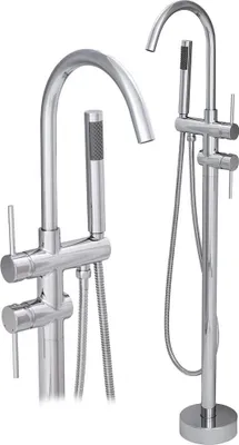 Obrázok produktu pre Granitan - Vaňová batéria - Batéria do vane výška 114 cm - Batéria chróm - mosadz - KIVO