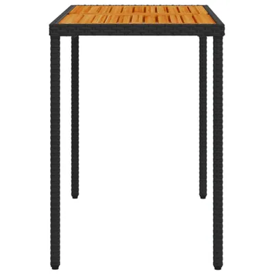 Produktbild von CLORIS Gartentisch mit Akazienholz-Platte 115x54x74 cm Poly Rattan 2024