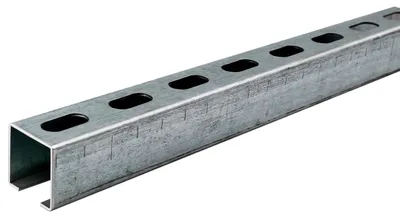 Produktbild von Dalsys Montageschiene 38/40, Schienenkonsole Silber 200cm, Lochschiene, C-Profilschiene, U-Schiene, u.a. zur Bildung von Traversen