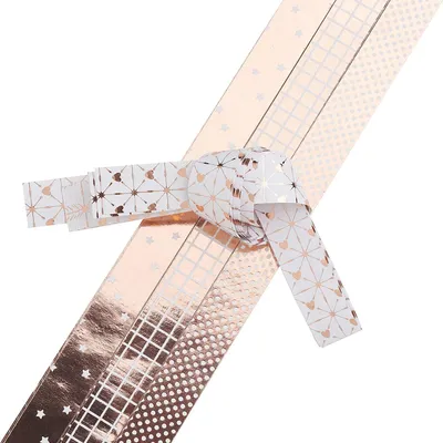 Produktbild von Papierstreifen "X-mas Roségold", 15mm, 24 Streifen