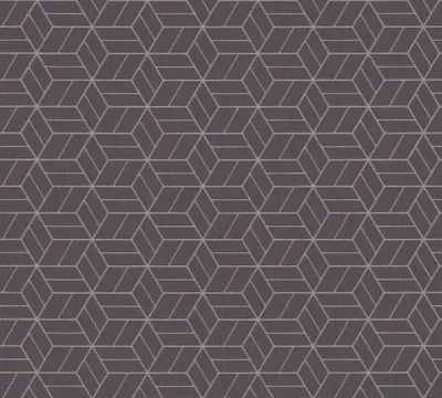 Produktbild von Livingwalls 3D Tapete Metropolitan Stories geometrische Tapete Lizzy London Vliestapete mit Glitzereffekt schwarz silber 10,05 m x 0,53 m
