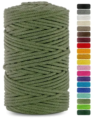 Image de Fil de macramé, couleur kaki, 5 mm, 100 mètres