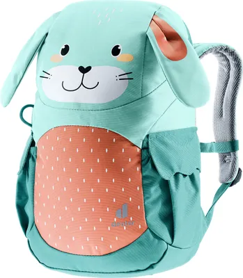 A children's backpack designed to look like a bunny.
