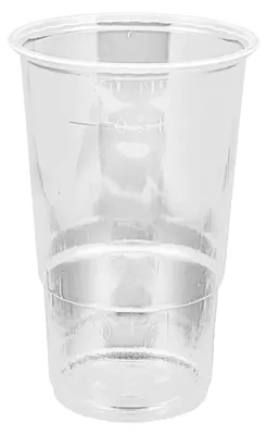 Produktbild von 100 Trinkbecher PP , klar-glatt, mit Eichstrich, transparent 300 ml, 08488