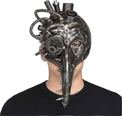 Obrázek produktu pro Maminka Steampunk Ochranná maska Silver Silver One Size