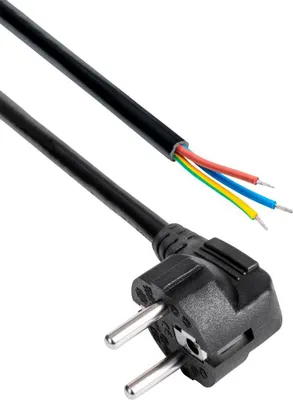 Produktbild von AKYGA AK-OT-01A CEE 7/7 3-adriges Stromkabel, Austauschservice, 1,5 m