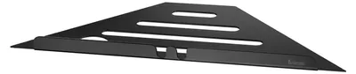 Produktbild von Smedbo SIDELINE - Eckregal zum einfliesen, Edelstahl Schwarz, 200 x 200 mm DB3060