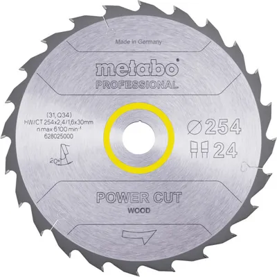 Obrázek produktu pro Metabo PowerCutProf 254x30, 24 WZ 30°, 628025000