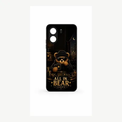 Productafbeelding van Xiaomi Redmi 13C 4G hoesje, telefoonhoesje, beschermhoesje met beerprint – LUNØIR ©