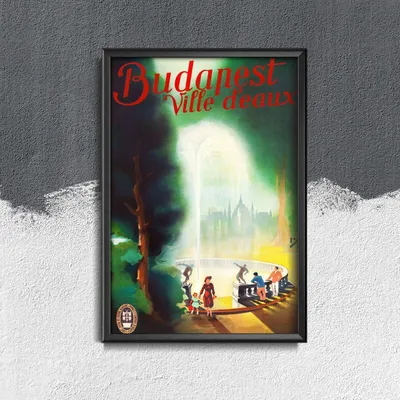 Produktbild von Poster - Canvas - Leinwand - 29,7 cm x 42 cm - Budapest, Ungarn
