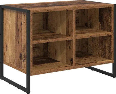 Obrázek produktu pro vidaXL Botník s úložným prostorem z regenerovaného dřeva 60 x 35 x 44 cm materiál na bázi dřeva