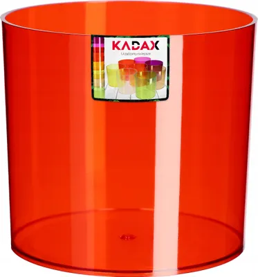 Produktbild von KADAX Blumentopf aus Kunststoff "Figari", einfacher Pflanztopf, runder Topf, 15 cm, Rot